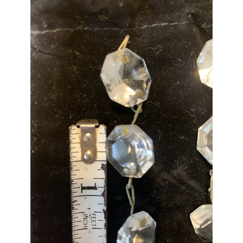 Vintage Crystal Glass Chandelier Lamp Parts ‎ Icicles Prisms Pendants